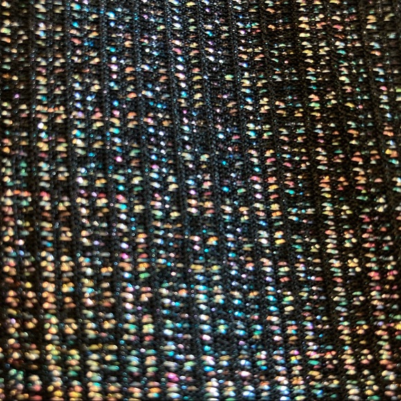 Vintage Black and Iridescent Fitted Cocktail Dress - Picture 13 of 14